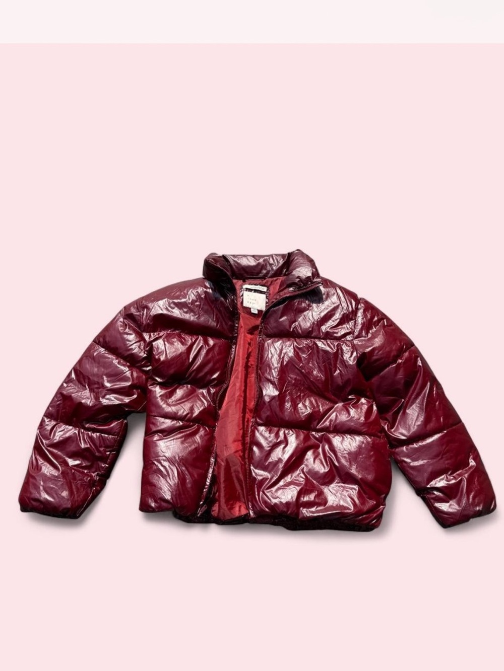 A New Day Burgundy Puffer Jacket